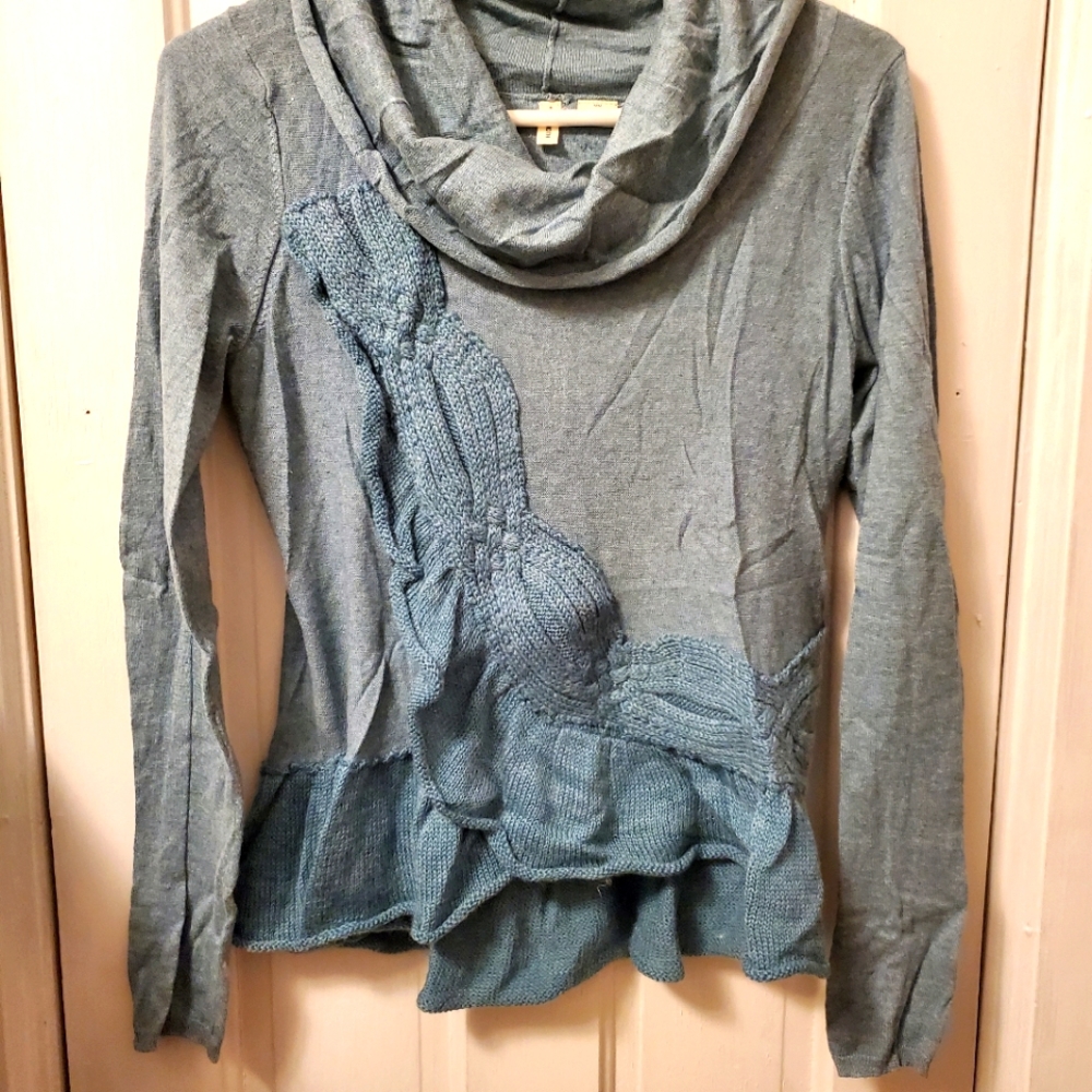 Moth Teal Sweater